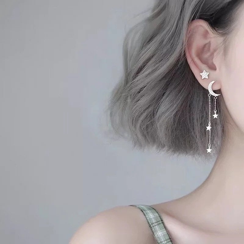 Ay ve Yıldız Küpe