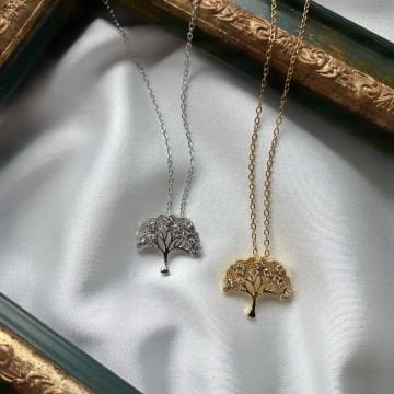 Hayat Ağacı Çelik Kolye